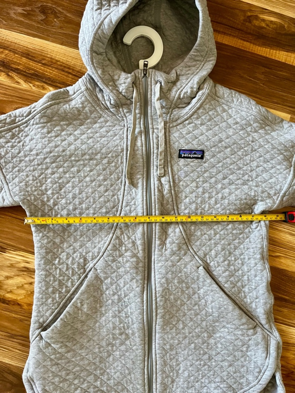 Patagonic Women Organic Cotton Quilt Zip Hoodie EUC - Picture 4 of 6